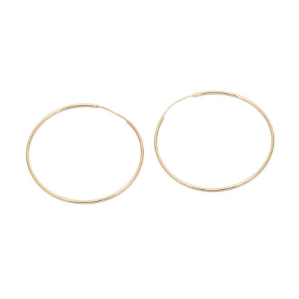 14K Női arany karika csőzáras fülbevaló