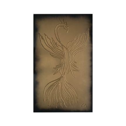 női ezüst sziluett fali dekoráció (másolat)