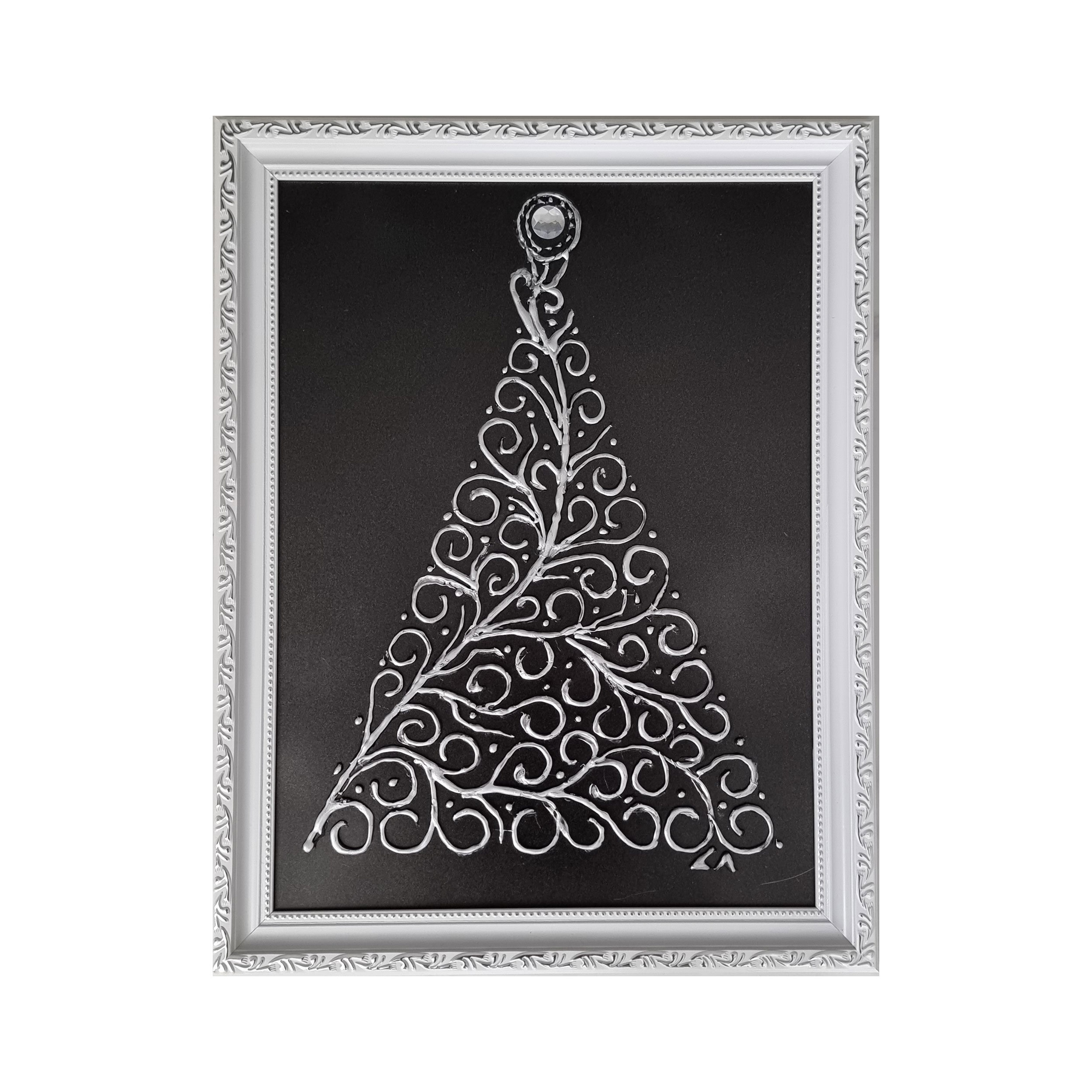 karácsonyi fali dekoráció fekete ezüst karácsonyi fali dekoráció fekete ezüst