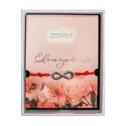 anyák napi női ezüst végtelen jeles óra kísérő piros (másolat)