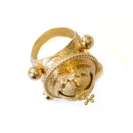 14k férfi arany zöld köves gyűrű (másolat)