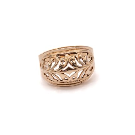 14k női arany szív fehér köves gyűrű (másolat)