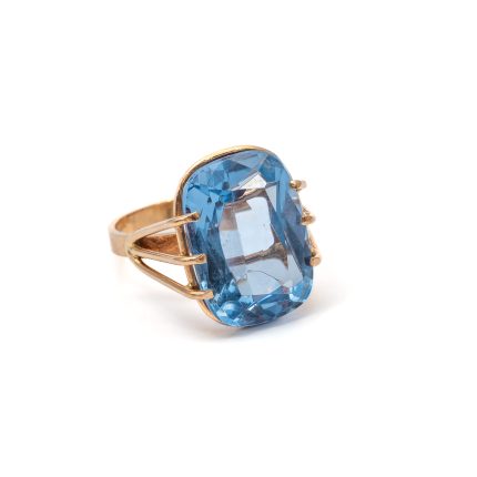 14k női arany fehér köves gyűrű (másolat)