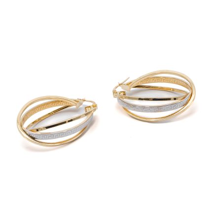 14k női arany csomó franciazáras fülbevaló (másolat)