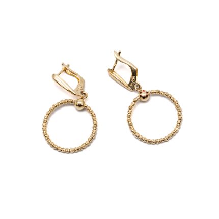 14k női arany delfin fehér köves bedugós fülbevaló (másolat)