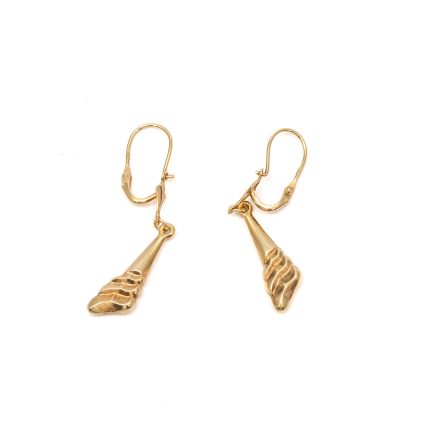 14k női arany fehér köves franciazáras fülbevaló (másolat)