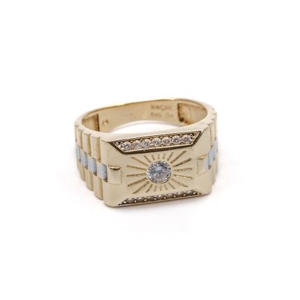 14k férfi arany érmes gyűrű (másolat)