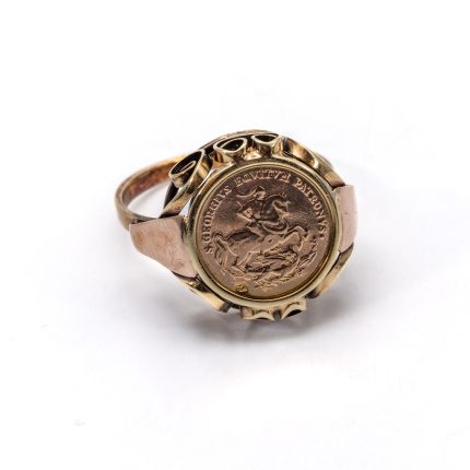 14k férfi arany pecsétgyűrű (másolat)