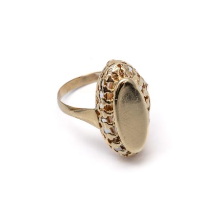 14k női arany fehér köves gyűrű (másolat)